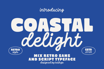 Coastal Delight Font for Creative Design Projects