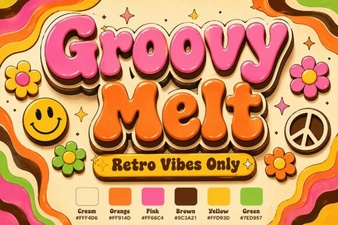 Groovy Melt Font Design Trends and Creative Uses