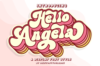Hello Angela Font Design Projects