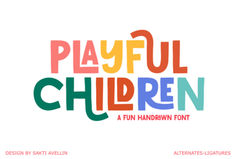 Playful Children Font for Creative Projects