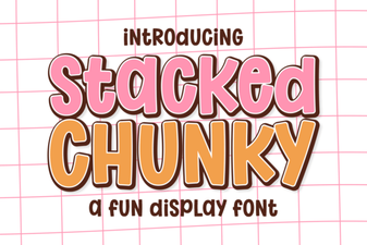 Stacked Chunky Font Design Ideas for Bold Typography