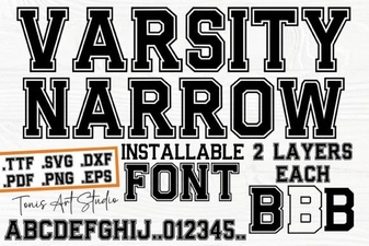 Varsity Narrow Font Design Ideas and Uses